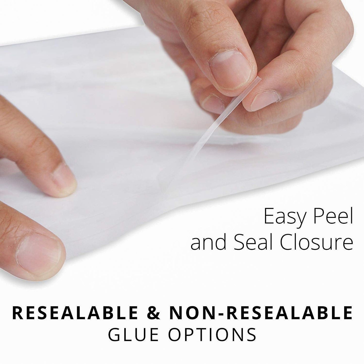 Clear Poly Bags Combo Pack - 400 Count (6x9", 8x10", 9x12", 11x14") - Extra Strong Self-Seal Plastic Packaging Bags for Shipping, Retail & Product Storage