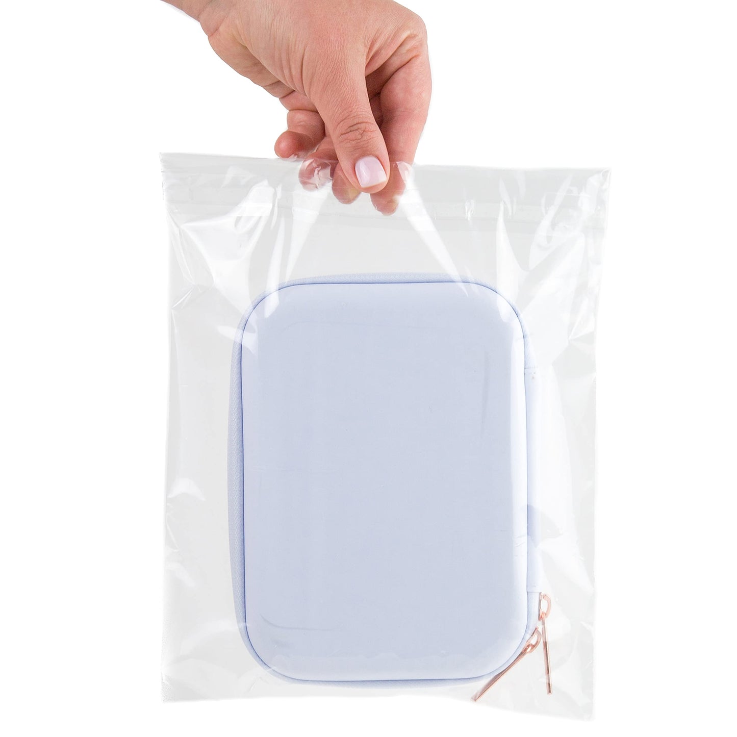 Clear Poly Bags Combo Pack - 400 Count (6x9", 8x10", 9x12", 11x14") - Extra Strong Self-Seal Plastic Packaging Bags for Shipping, Retail & Product Storage