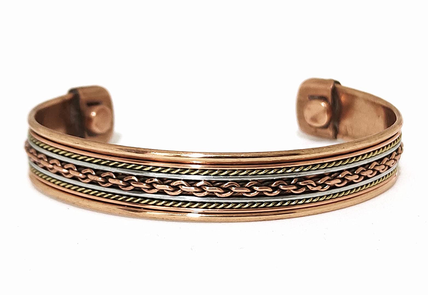 Sawcart Set Of 4 Copper Bracelet Pure Copper Therapy Effective & Natural Relief Cuff for Men's & Women's