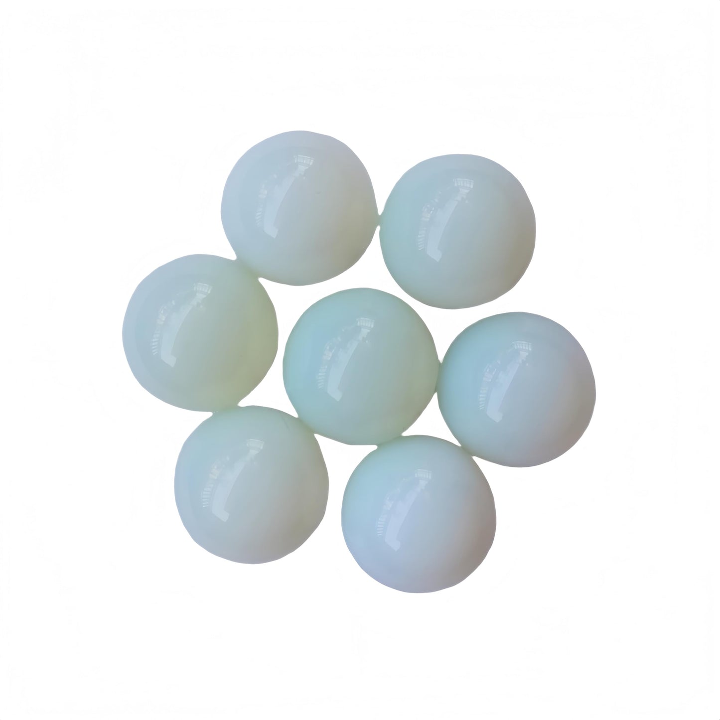 Sunshcat Synthetic Opalite 0.78 Inchs Crystals and Healing Stone Ball Set,Home Desktop Feng Shui Array Decoration(7 Pieces) ﻿