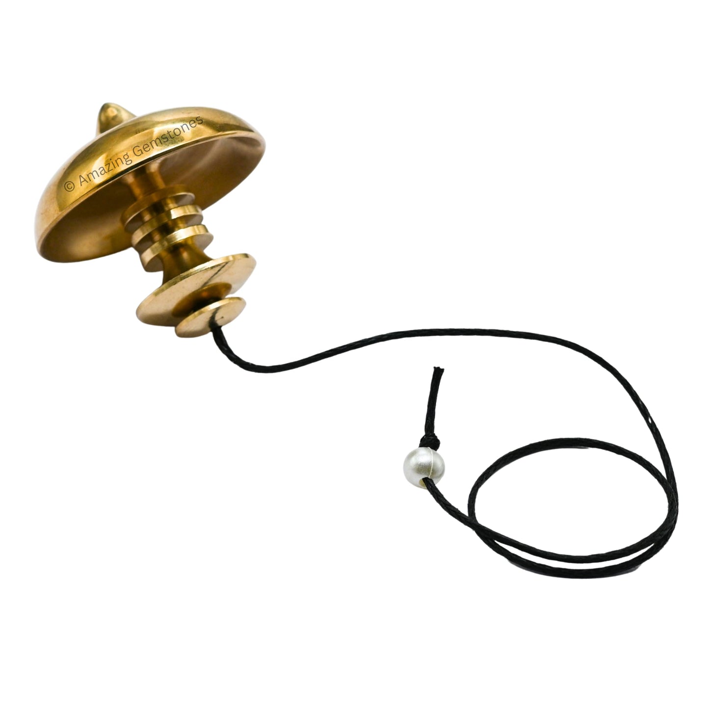 Amazing Gemstone Healing Metal Pendulums for Divination, UFO Steel Copper Pendulum High Energy Pendulo de Bronce Pendulos de Mesa MP113 - Large