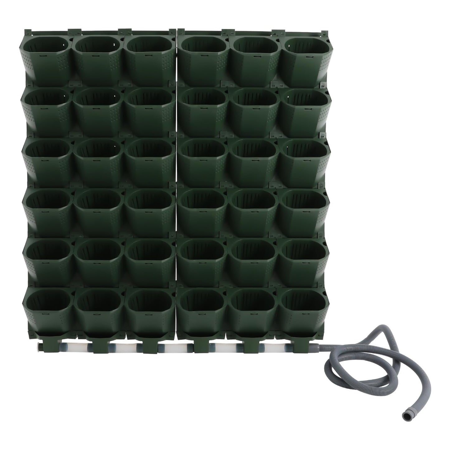 BRICZUNA Self Watering Planter Wall Mounted with Timer, 36 Pots Stackable Vertical Garden Planters,Wall Plant Flower Pot Holder,for Herbs Vegetables,Flowers