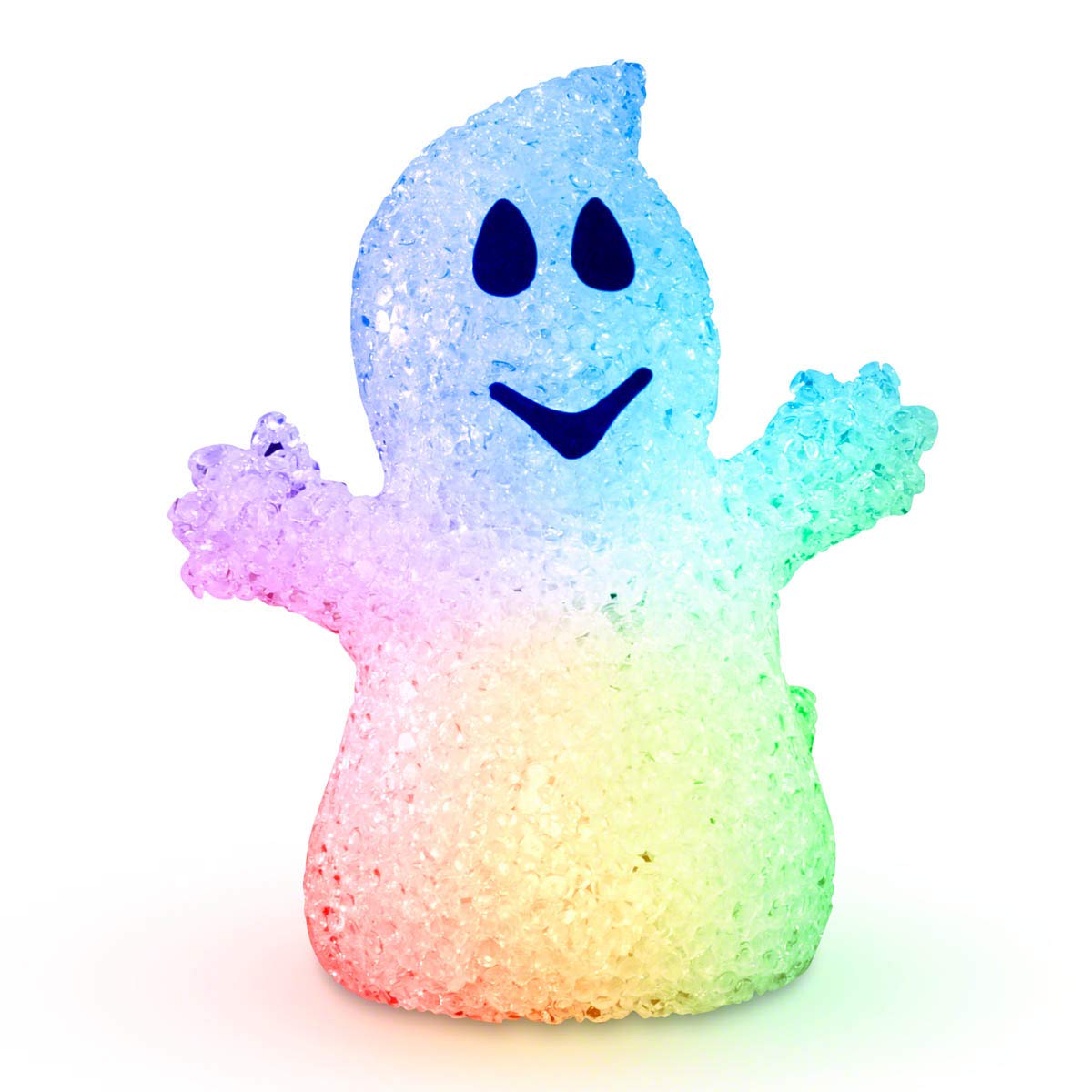 FlashingBlinkyLights Soft Glow Halloween Light Up Ghost Decoration with Color Change LEDs