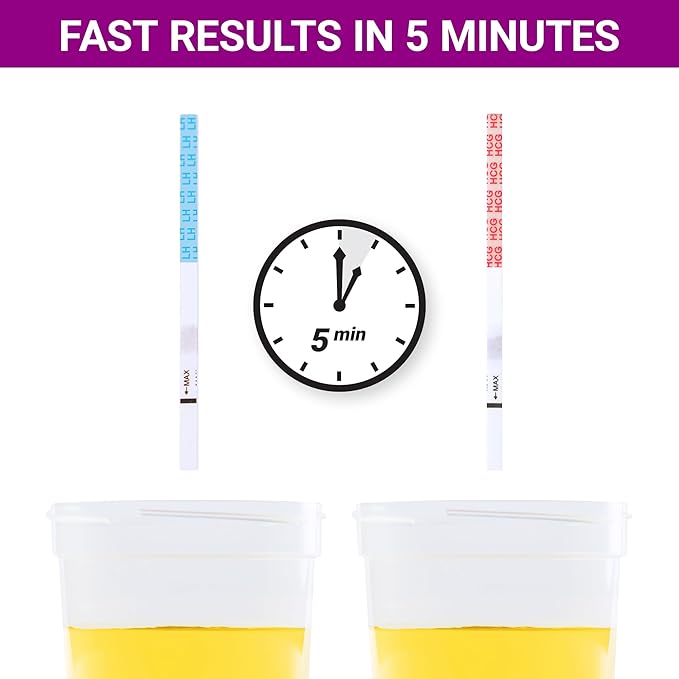 [Mintegrity] 50 Ovulation Test Strips and 25 Pregnancy Test Strips Combo Kit, (50 LH + 25 HCG), Easy to Use at Home