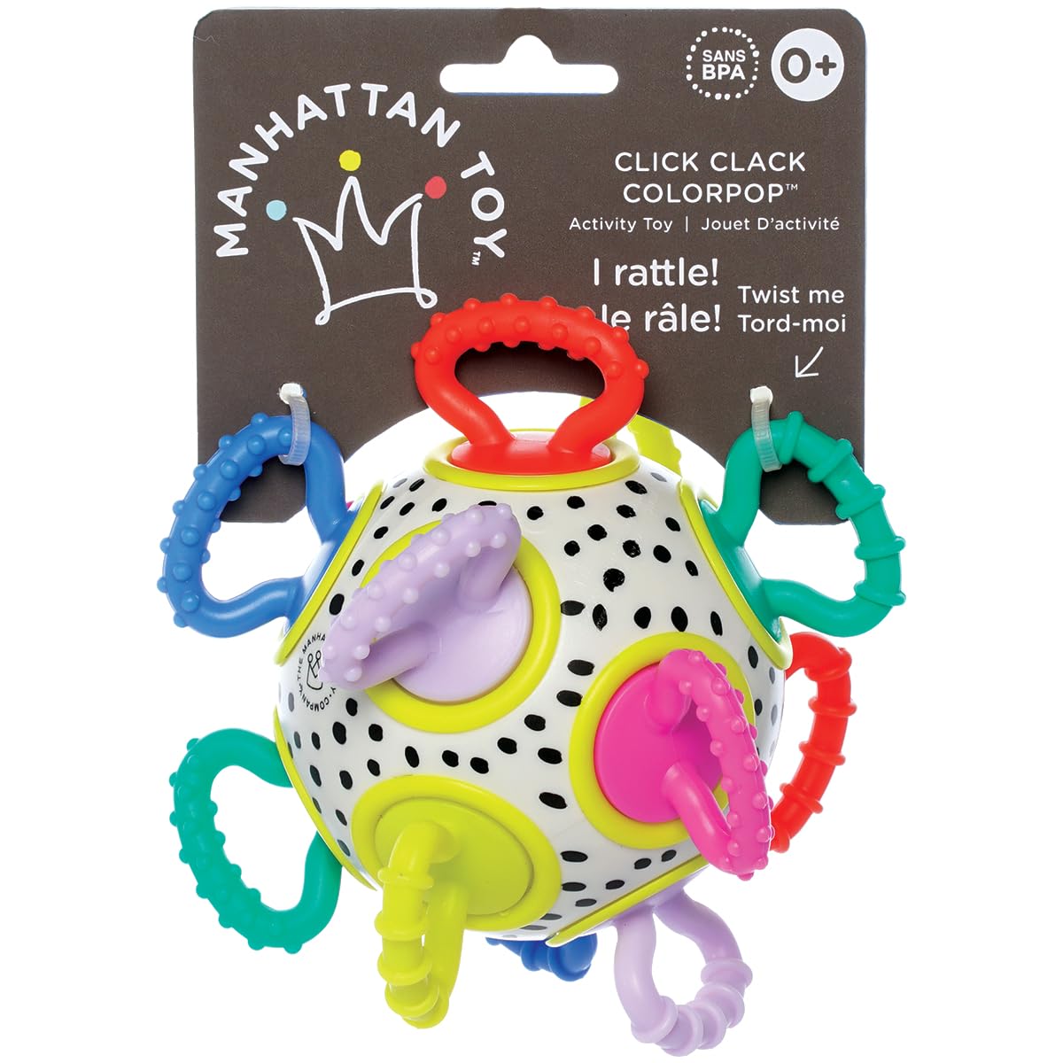 Manhattan Toy Click Clack Colorpop Developmental Activity Baby Toy
