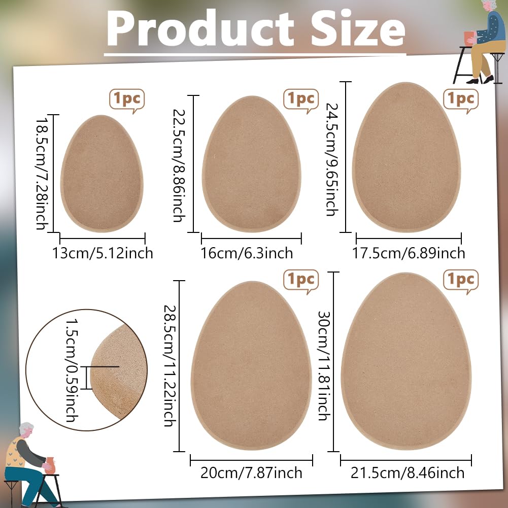 NBEADS 5 Pcs 5 Sizes Ceramics Molds, Ceramics Plate Molds Pottery Molds Pottery Tools Egg Shape Slump Molds Plate Forming Molds for Clay Handbuilding DIY