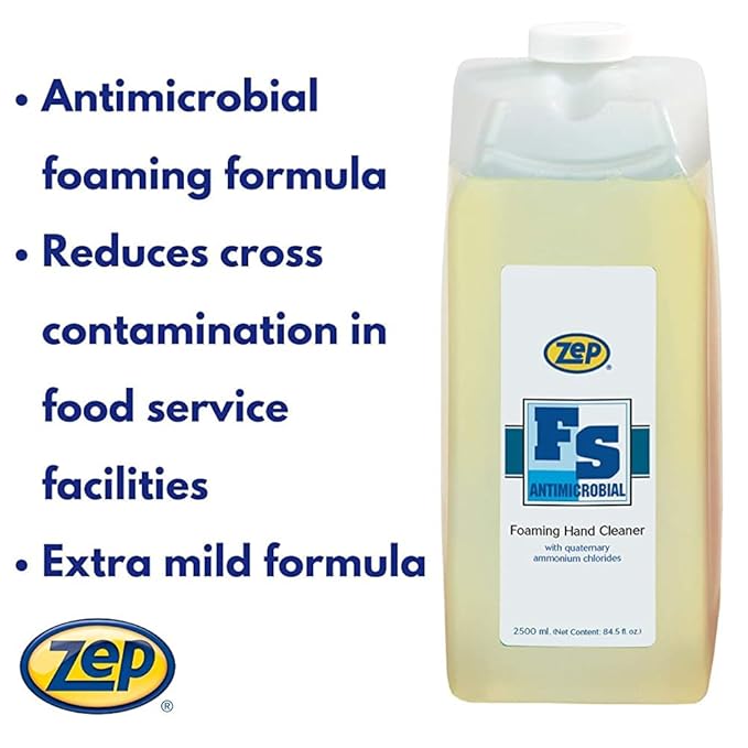 Zep Foaming FS Antimicrobial Hand Cleaner 2500ML 99616 (Case of 4)