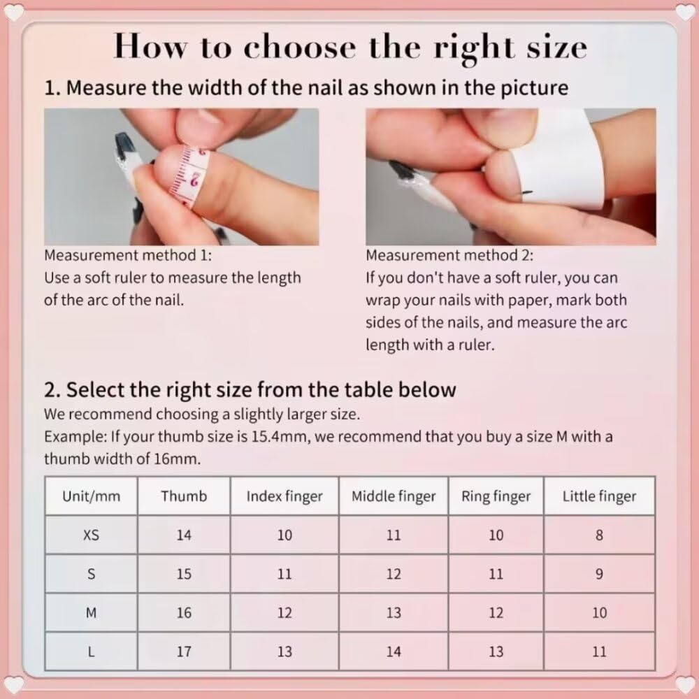 Press On Nails Medium Almond Shape - 3D Handmade Acrylic Gel Fake Nails with Glitter Designs, Reusable Thick Almond Nails for Women DIY Manicure Kit (10PCS, L Size, Easy Application)