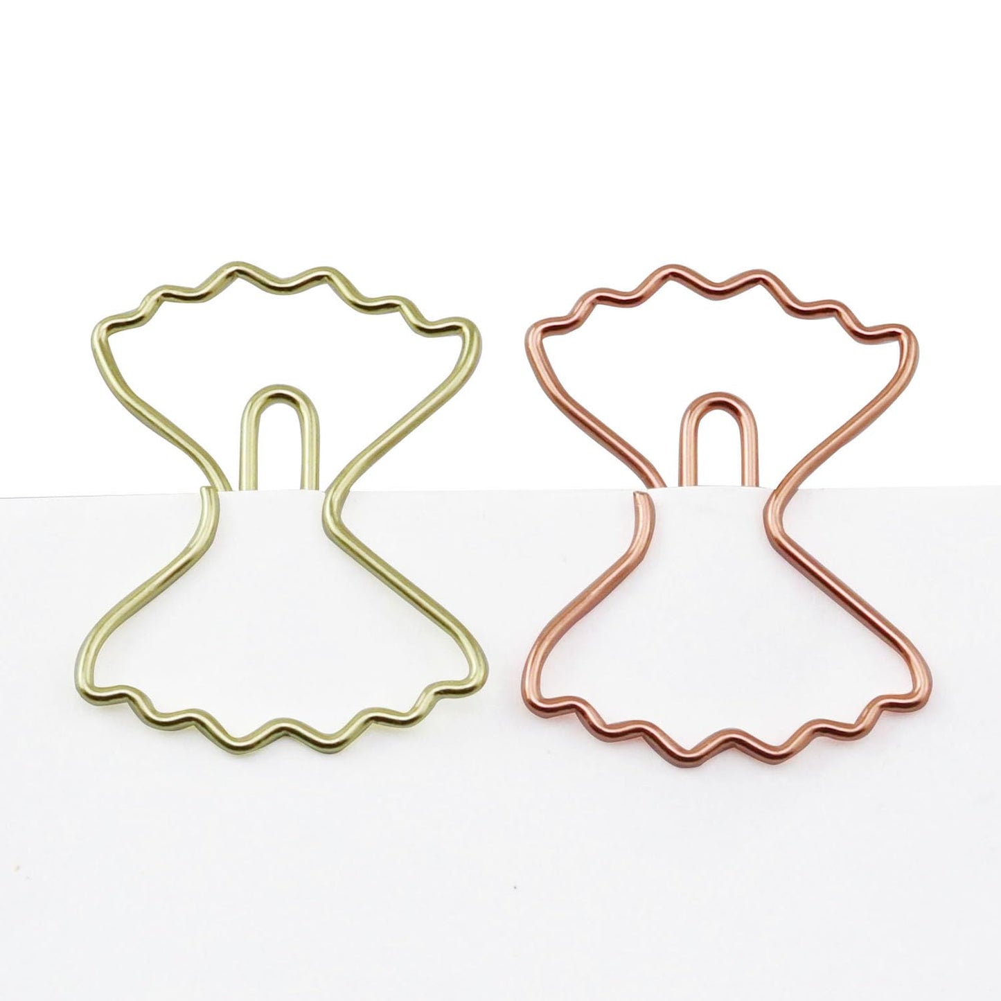 XGNG 50PCS Toothed Bow Clip Pins with Storage Box Office Paper Clips Metal Bookmarks for File Organisation Notebooks Stationery Scrapbooks Wedding Decorative Clips