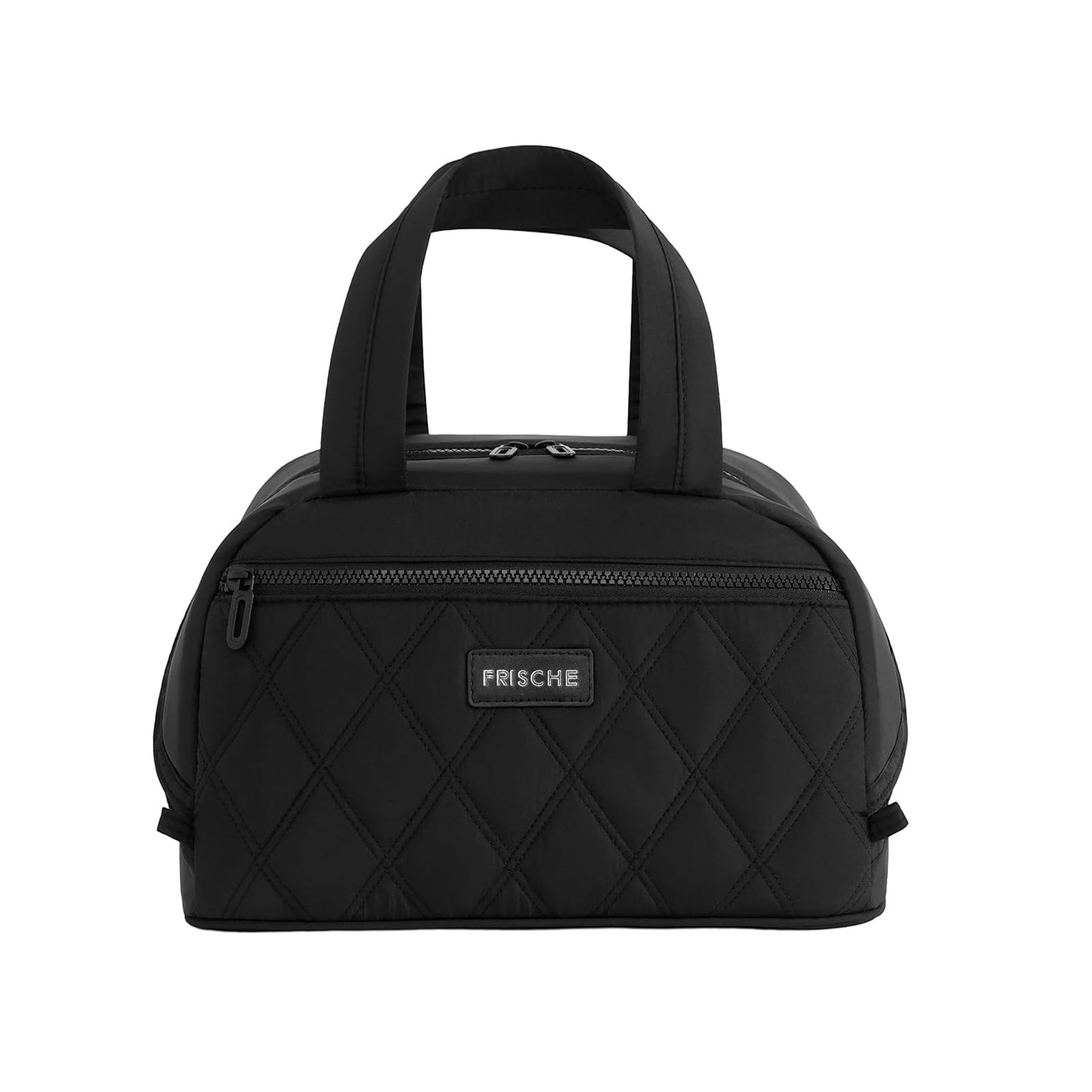 SODEER Lunch Bag for Women & Men Insulated,Soft Leakproof Cooler Bag with Strap,Small Lunch Box for Work Travel Meals,Black