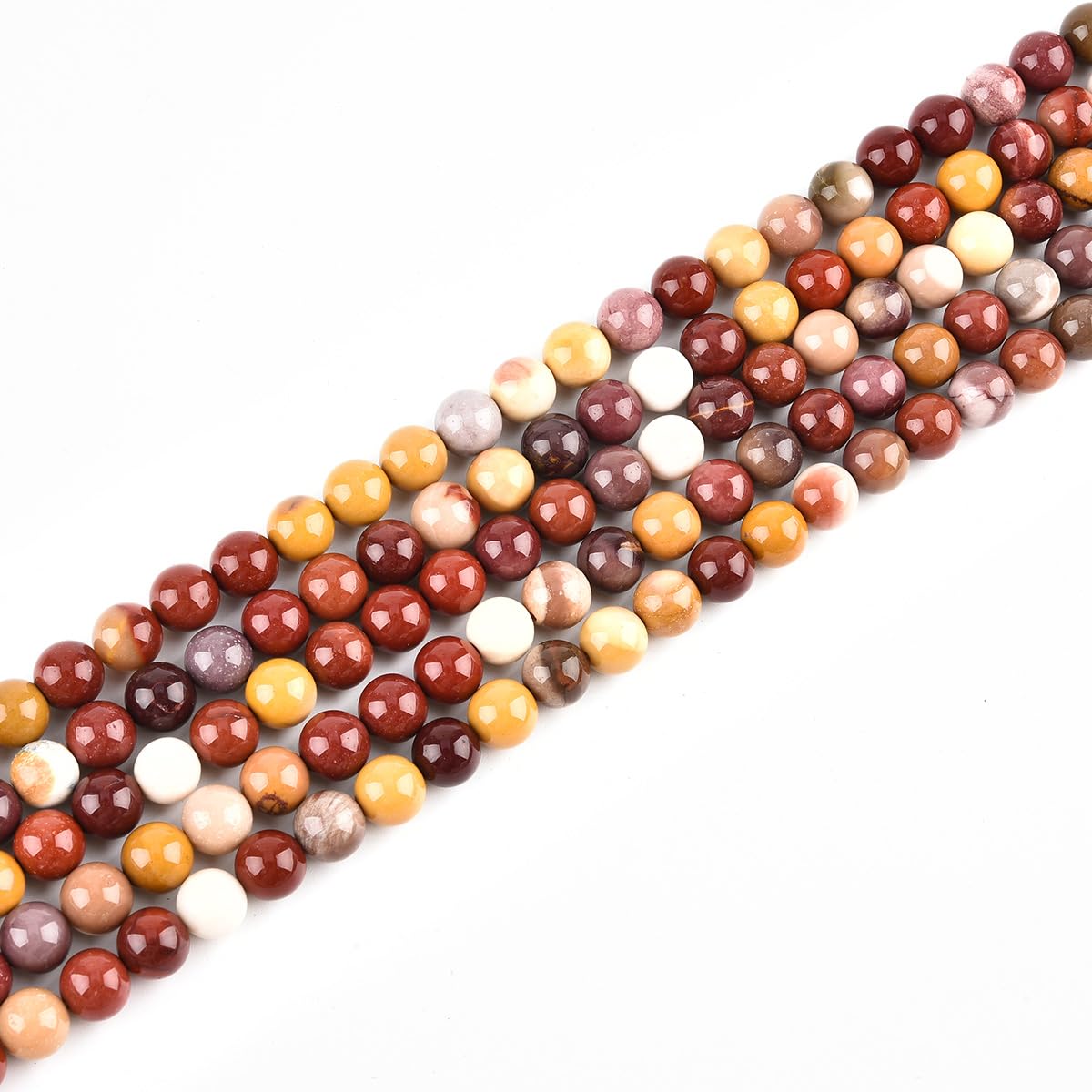 LIFAVOVY Mookaite Jasper Beads for Jewelry Making Natural Gemstone Semi Precious 6mm Round 15 inch(60-65pcs)