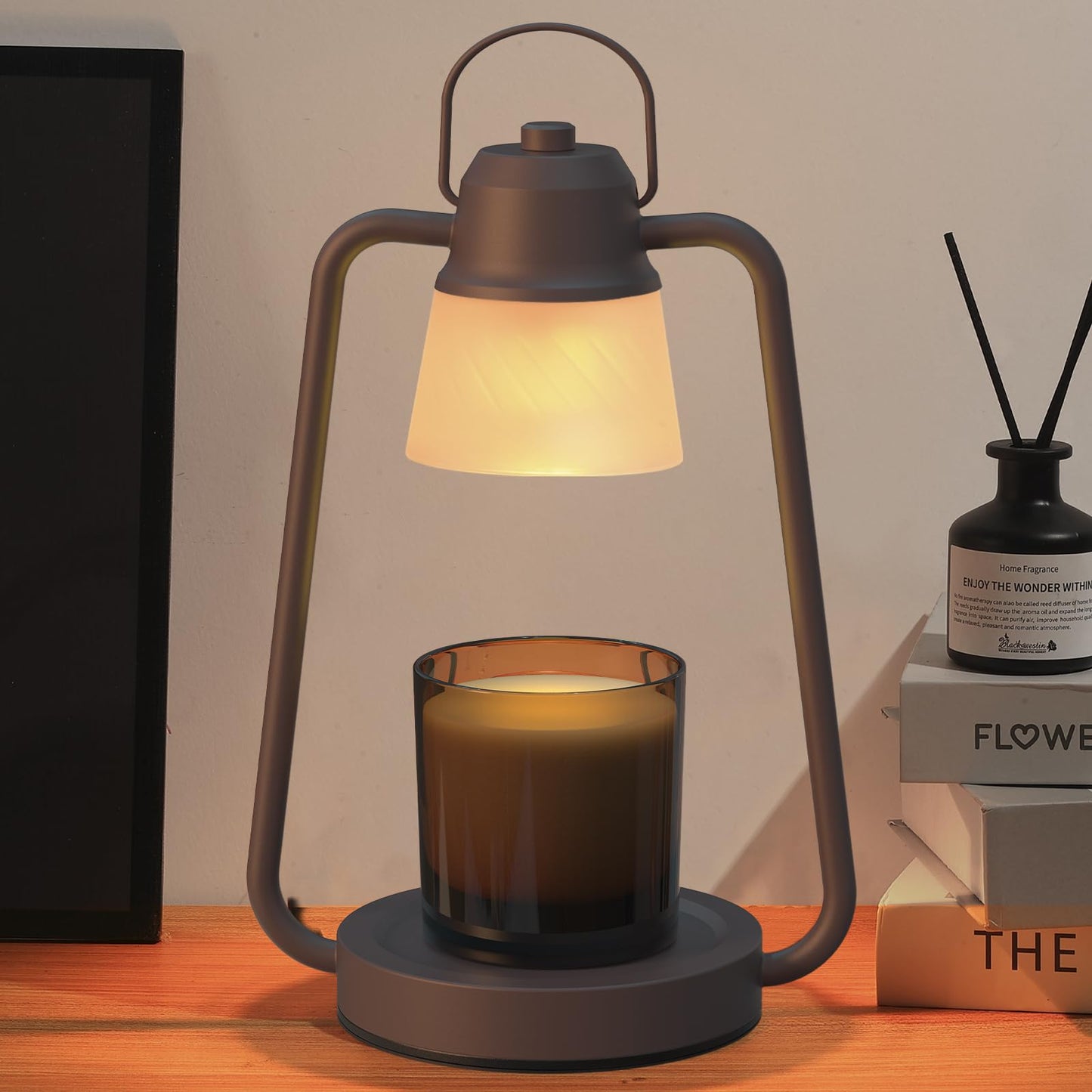 Candle Warmer Lamp with Timer for Women, Dimmable Electric Wax Warmer Lamp for Jar Candles, Candle Lamp Warmer with 2 Bulbs,Home Decor, Birthday Gifts for Mom Men