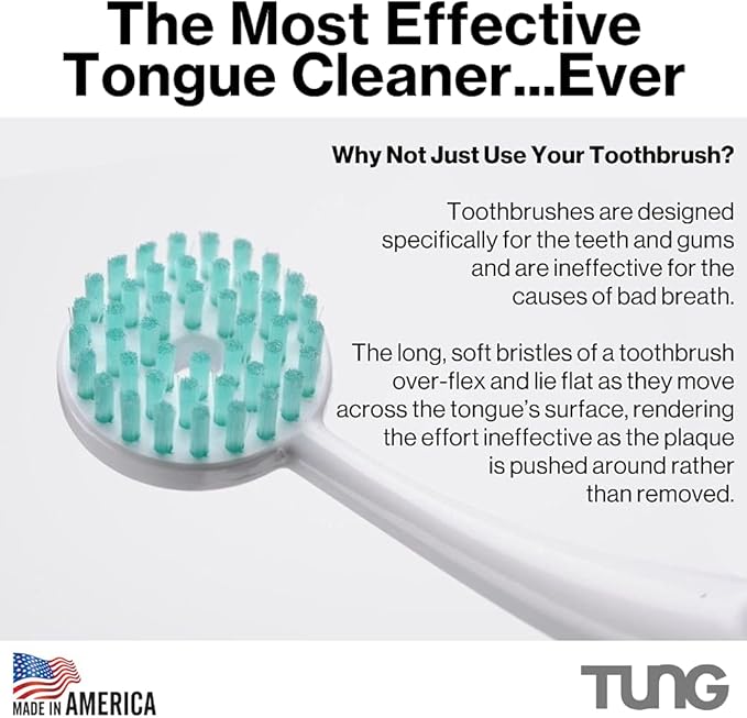 Peak Essentials | Tung Tongue Gel | Fresh Mint Tongue Cleaning Paste | Bad Breath and Halitosis | Mouth Odor Eliminator | Use with Tongue Brushes & Scrapers | Made in America (1 Pack)