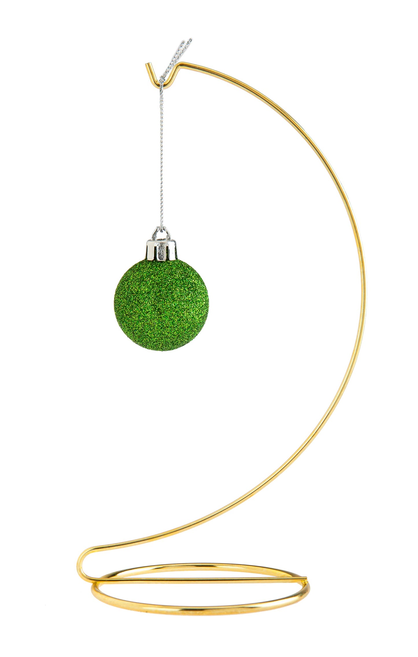 Creative Hobbies® 11 Inch Tall Gold Metal Ornament Display Hanger Stands for Displaying Christmas Ornaments - 6 Pack