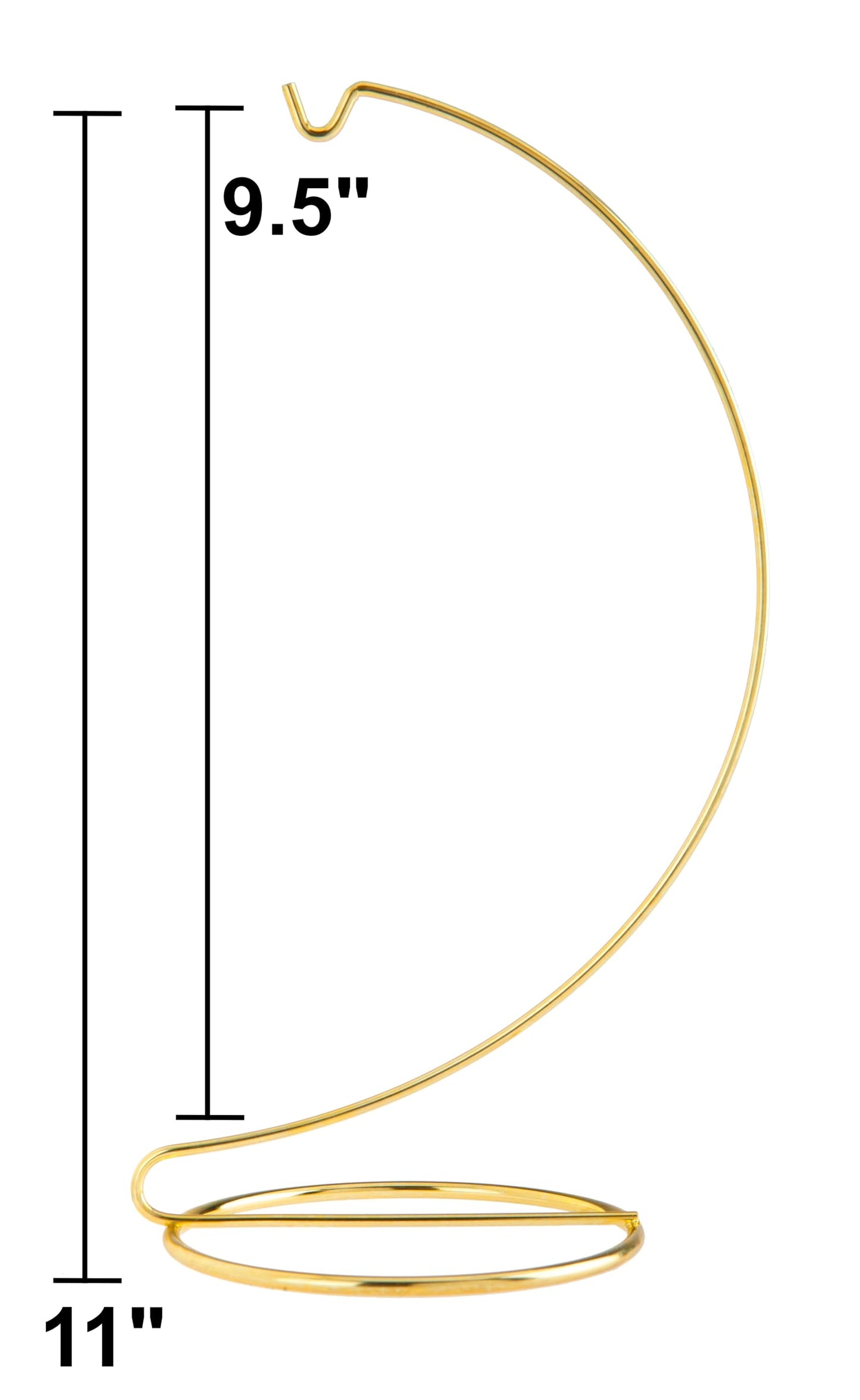 Creative Hobbies® 11 Inch Tall Gold Metal Ornament Display Hanger Stands for Displaying Christmas Ornaments - 6 Pack