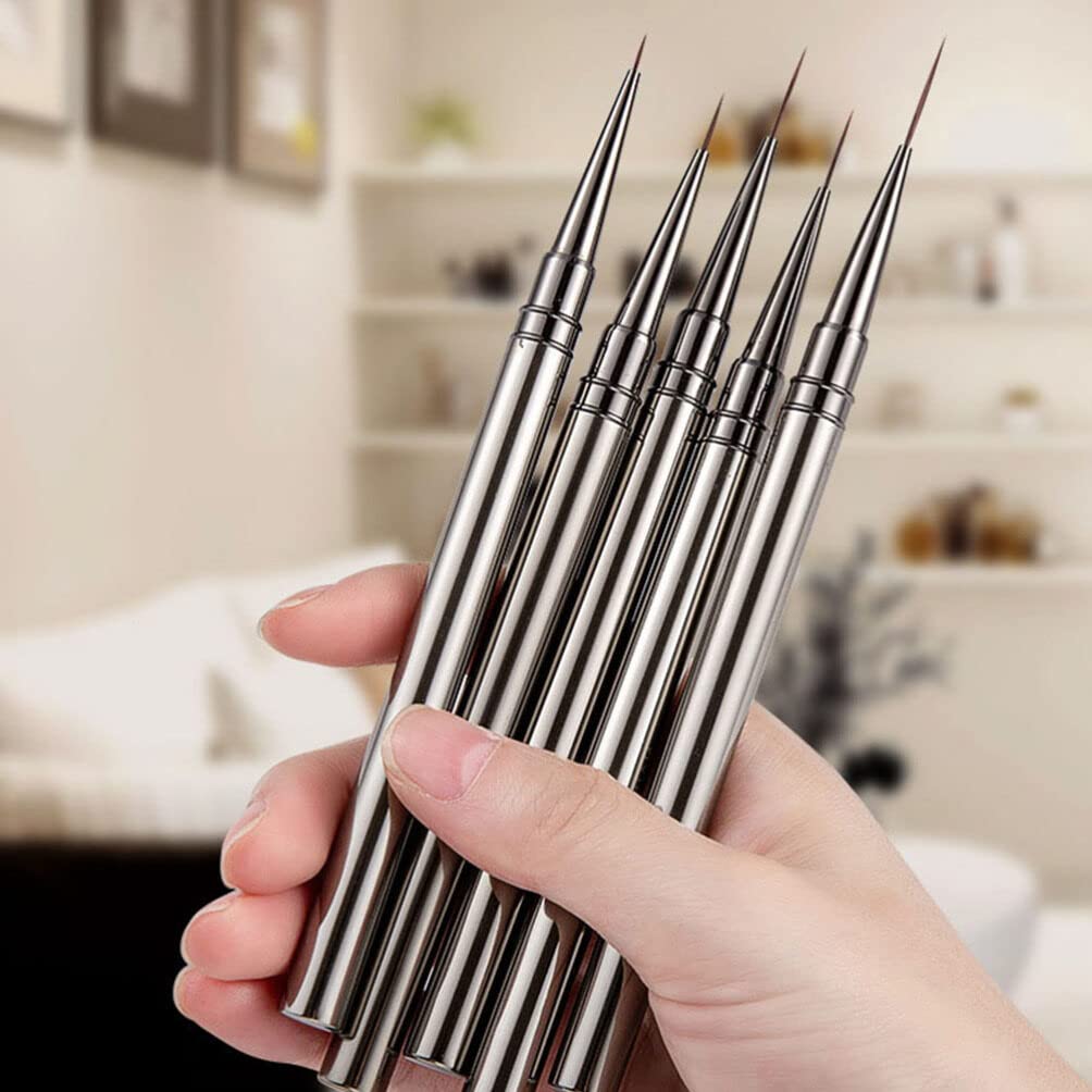 FRCOLOR Nail Art Brush Ultra-Fine Liner Pen 7.08 Inch Precision Manicure Tool for Detailed Nail Drawing and Diy Designs Suitable for Home and Salon Use