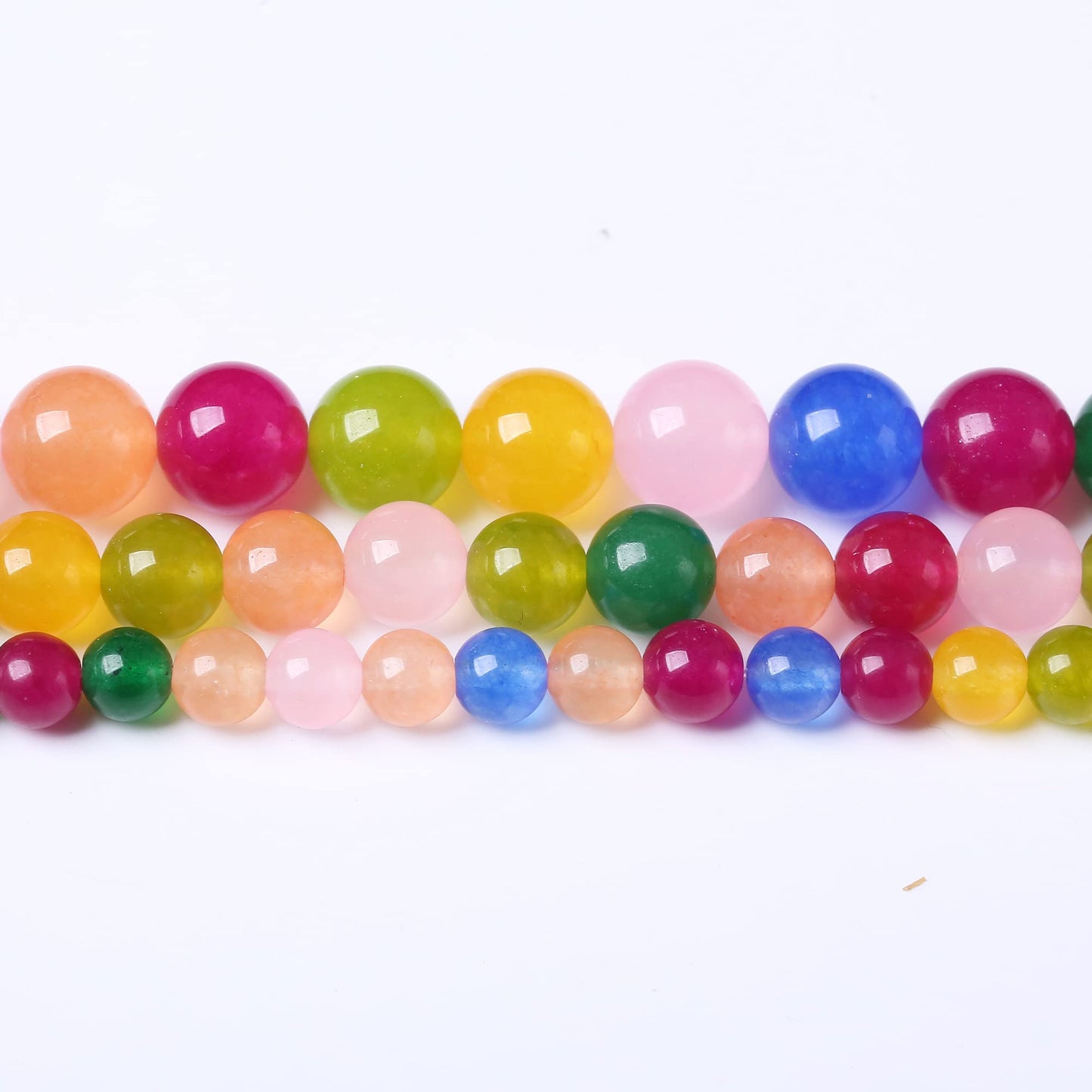 10MM Colored Agate Beads Round Loose Beads Natural Gem Beads Crystal Energy Stone Beads for Jewelry Making DIY Bracelet Necklace