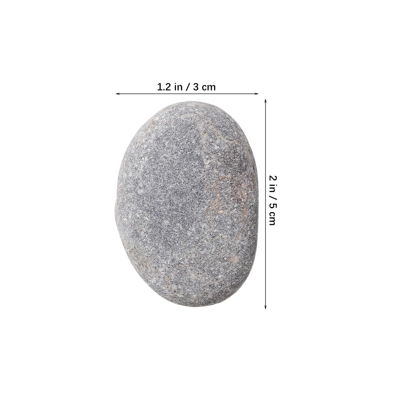 SOIMISS 20Pcs Painting Rocks Natural Flat River Stones for Crafting Smooth Surface Grey Pebbles for Mandala Art Kindness Rocks Kids DIY Projects