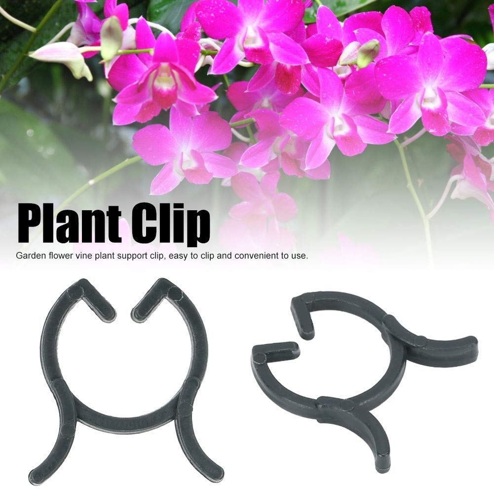 200Pcs Plant Clip Flower Stems Garden Clip Flower Stems Vine Support Clips Fixing Tool Garden Accessories(25mm)