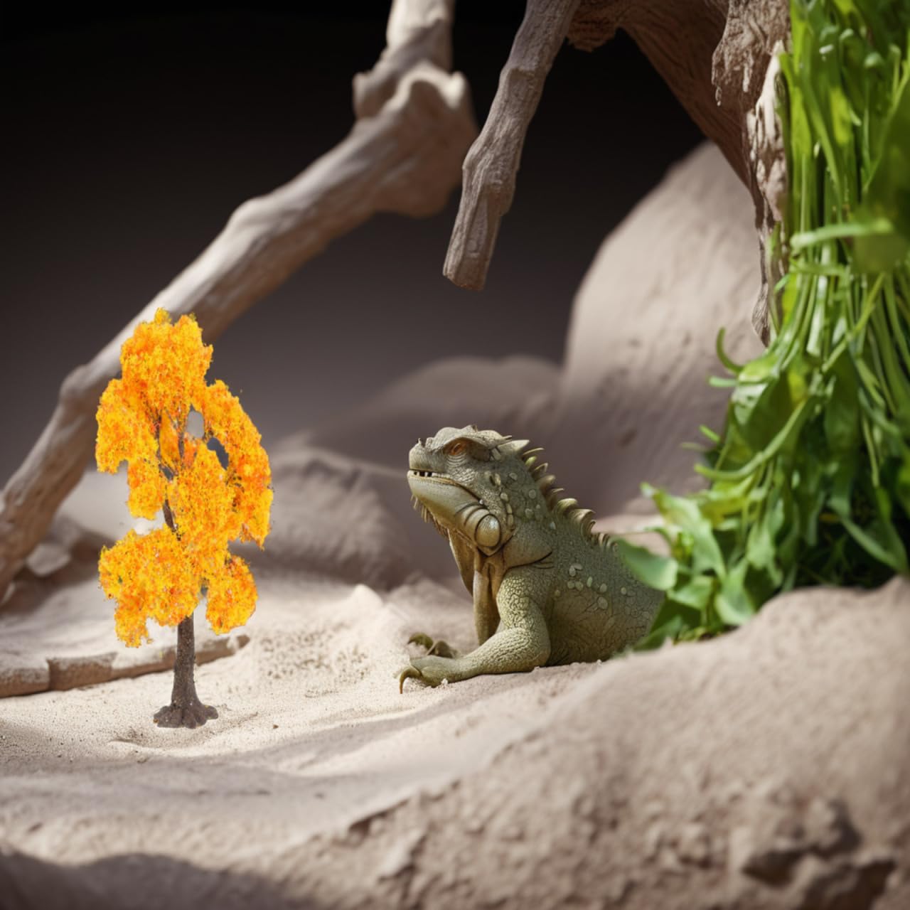 Hemobllo Autumn Model Trees with Flexible Iron Wire - 4.7" Miniature Fall Tree Decor for Diorama Supplies, Sand Table Landscape, Fairy Garden, and Train Railway Scenery Accessories