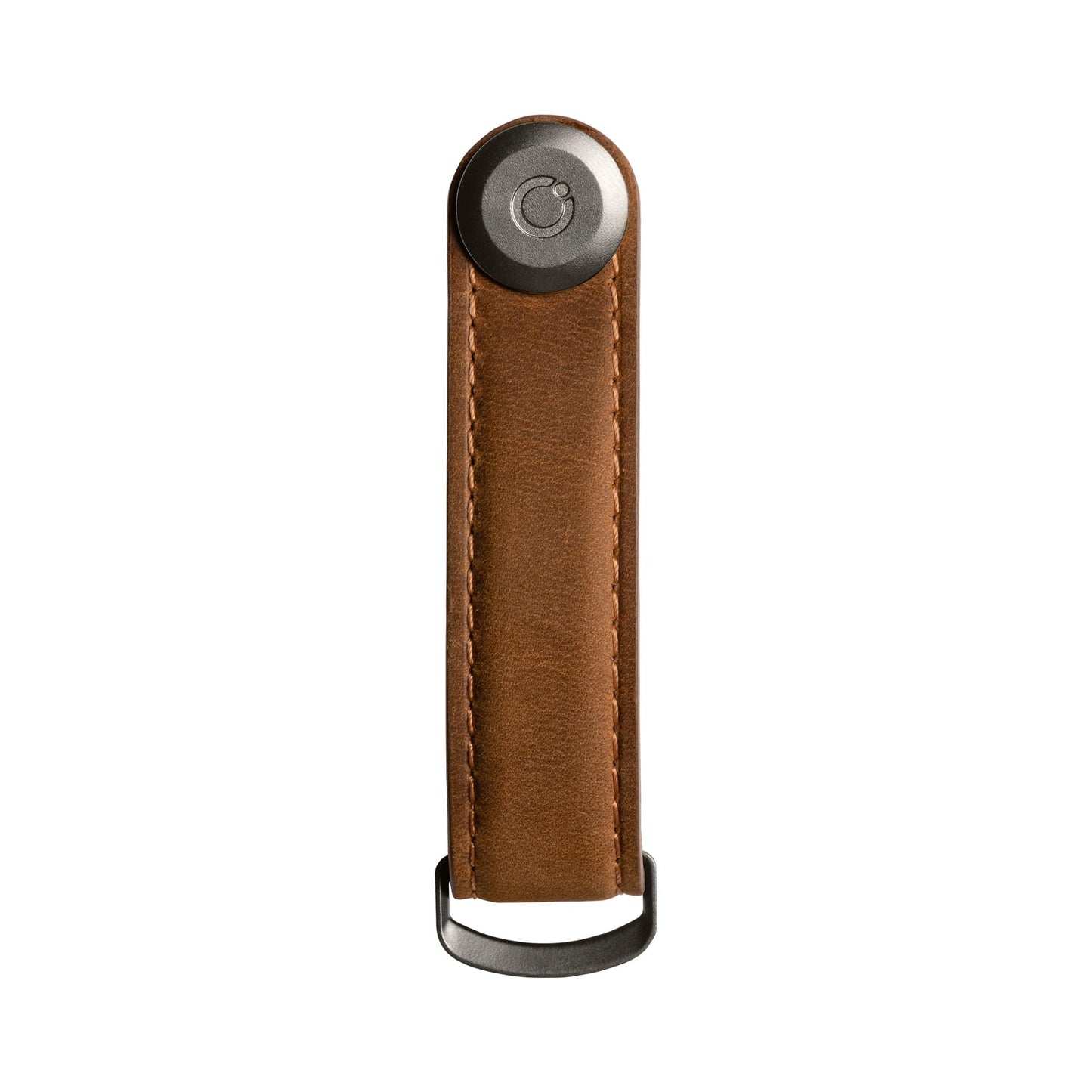 Orbitkey Crazy Horse Leather Key Organizer | Holds up to 7 Keys, Chestnut Brown