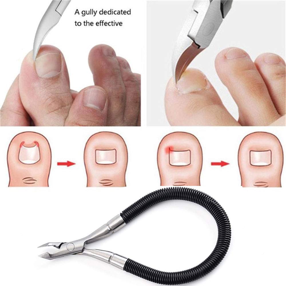 xiaoaa Grip & Snip Modern Stainless Steel Cuticle Nipper, Ambidextrous Nail Clipper with Protector, Easy to Remove Dead Skin, Pedicure Manicure Tool