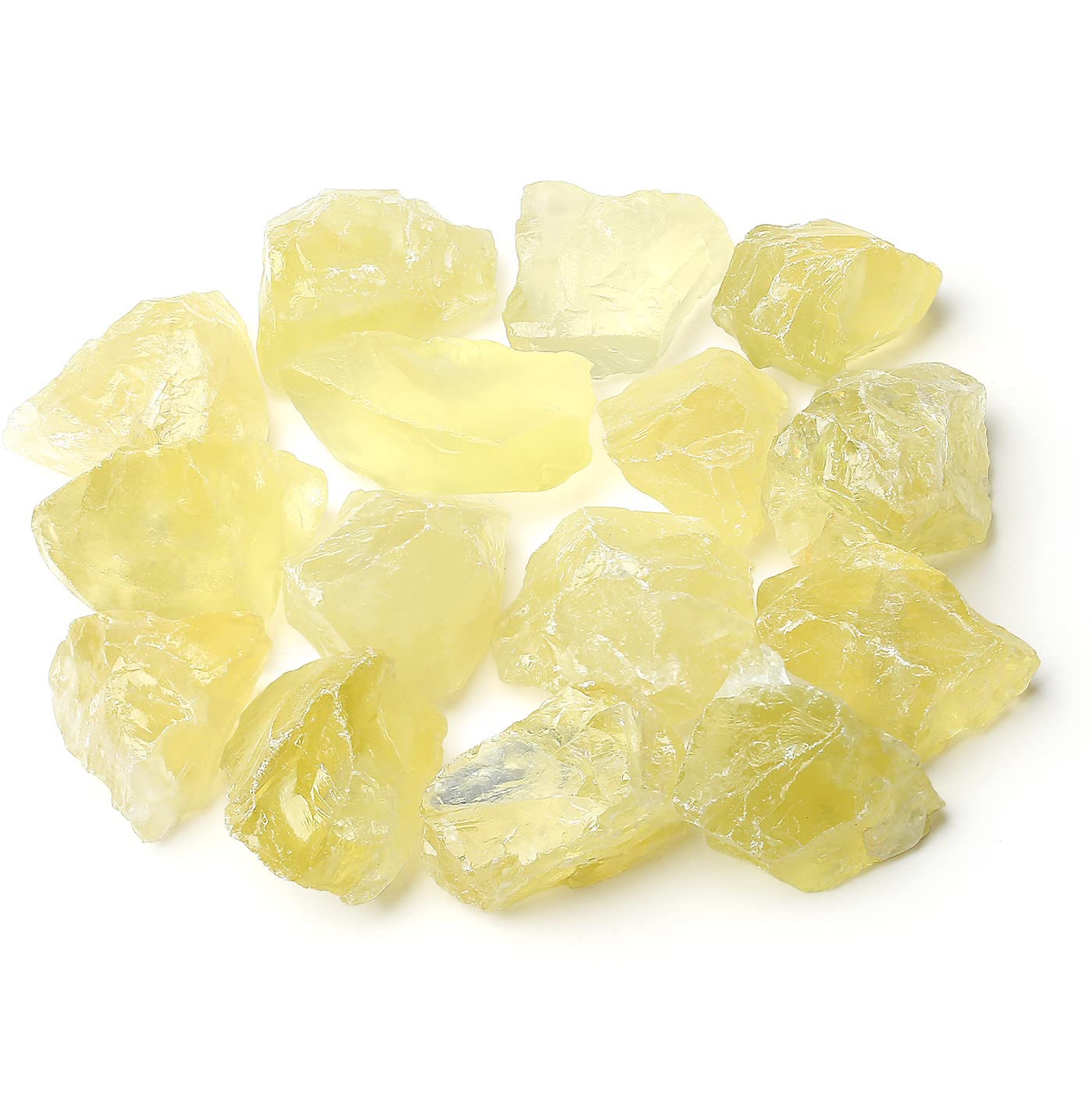 MAIBAOTA Natural Citrine Crystals Bulk Raw Healing Crystal Stones 1" Raw Rough Gemstones Rocks for Tumbling Polishing Cutting Reiki Witch Quartz Crystals