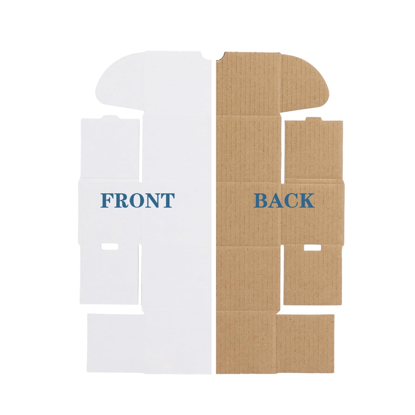 ZBEIVAN 4.6x2.2x2.2 White Shipping Boxes Set of 100, Corrugated Cardboard Mailer Boxes for Packaging Small Business Mailing Gifts