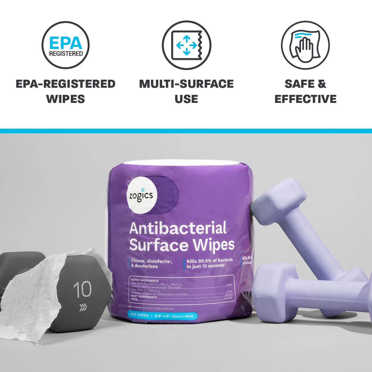 Antibacterial Disinfecting Wipes (1600 Count)