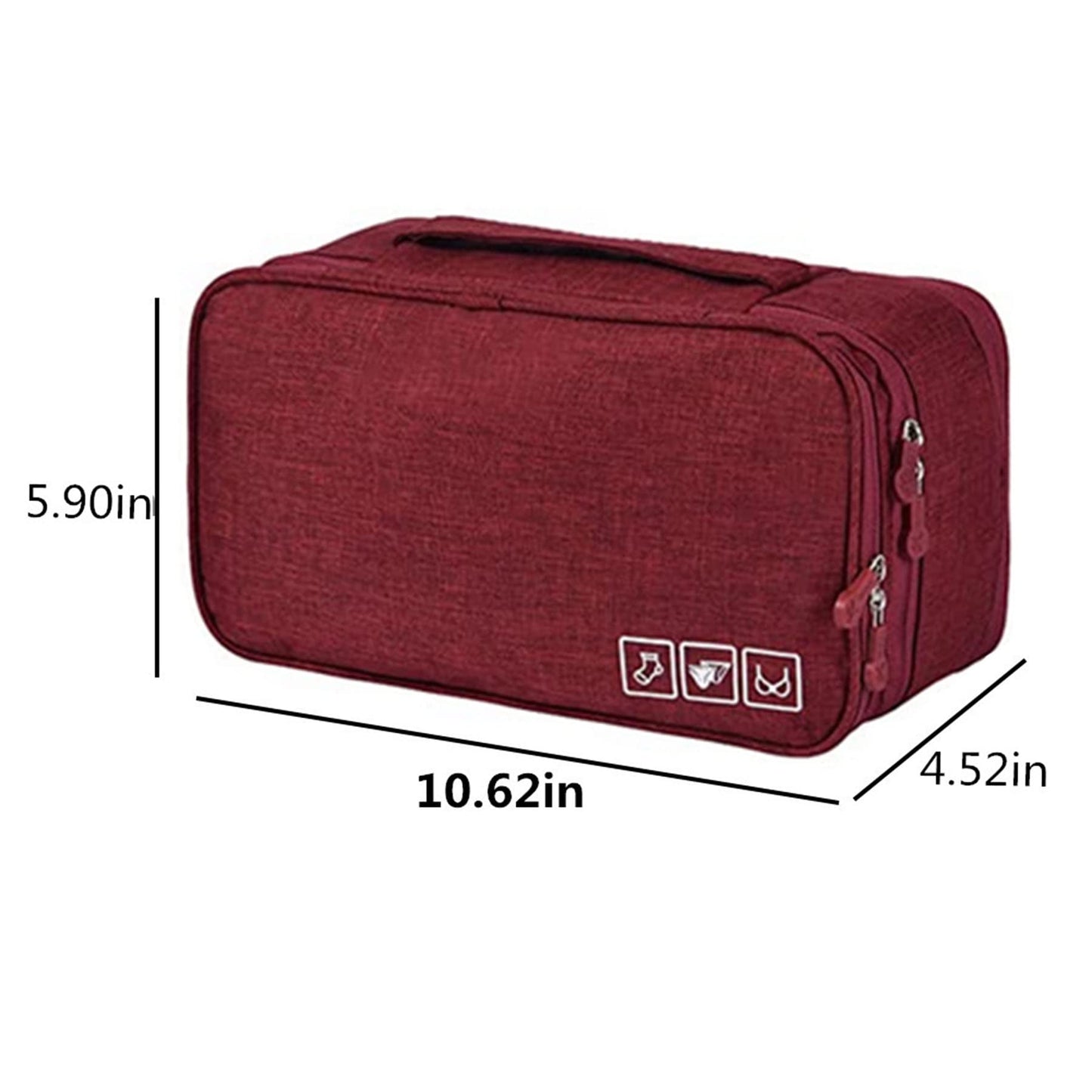 Portable Underwear Bra Storage Bag Waterproof Travel Organizers Multi-Layer Toiletry Packing Cube