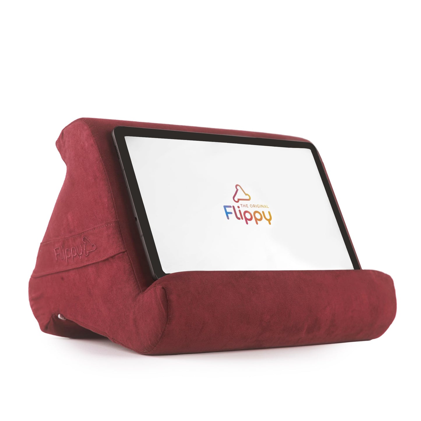 Flippy Original Tablet Pillow Stand & iPad Holder, Gift for Book Lovers & Readers, Multi-Angle Stand with Storage for Lap, Desk & Bed, Compatible with Kindle, Fire, iPad & Samsung, Nebbiolo