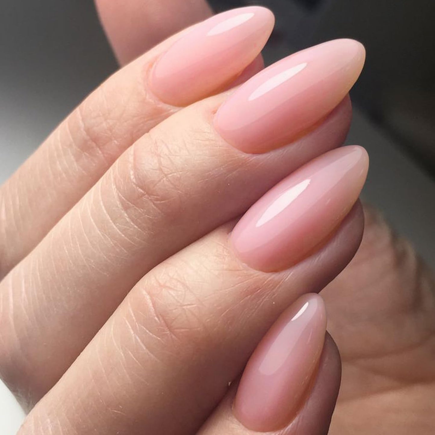GLAMERMAID Press On Nails Almond with Press on Toenails Sets,Nude Pink 48 Pcs Nails Press Ons,Hand and Toenails Sets for Women