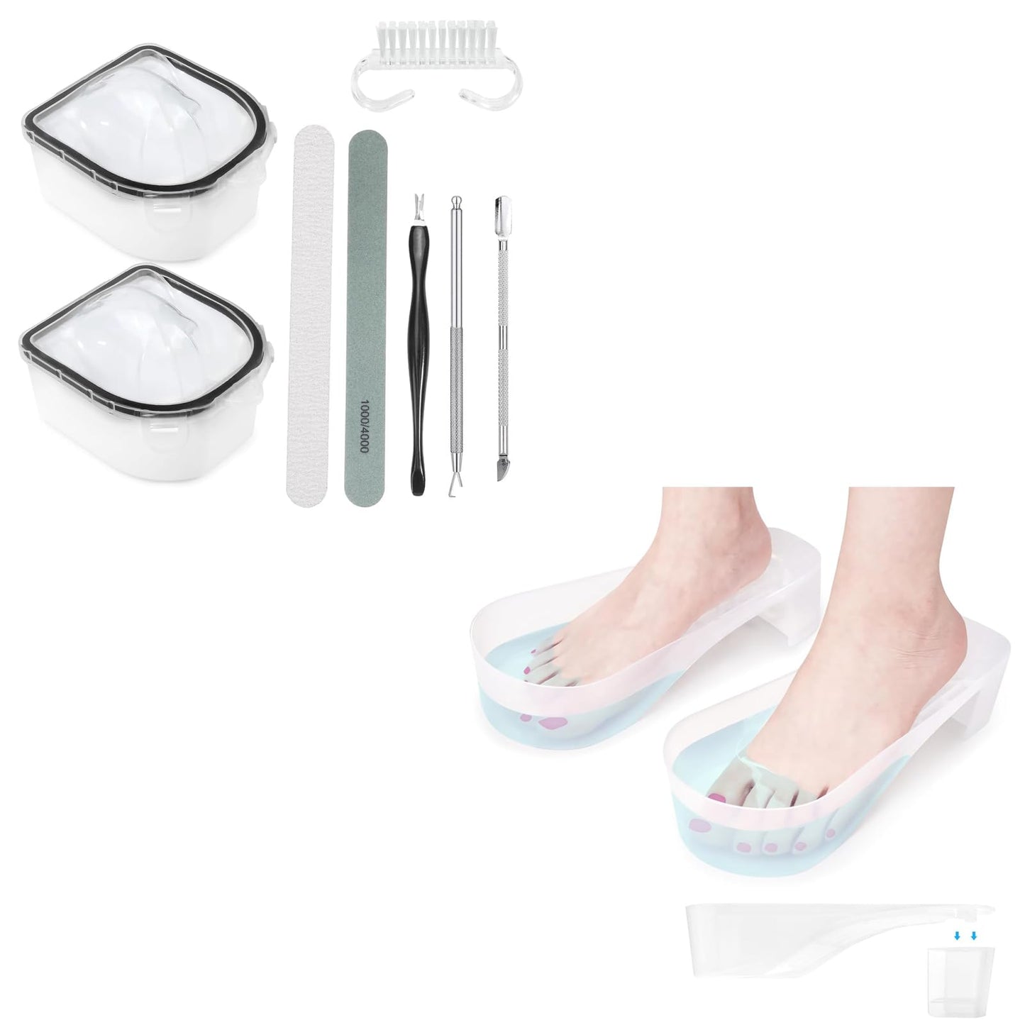Yokilly Nail Soaking Bowl & Toe Soak Off Bowl