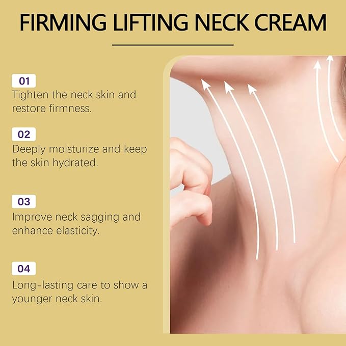 AH-8 Firming Neck Cream for Crepey Skin Body Care Comfort- Contains Hexapeptide, Moisturizing, Ah-8 Moisturizing & Tightening Lotion Cosmetic Skin Repair(2PC)