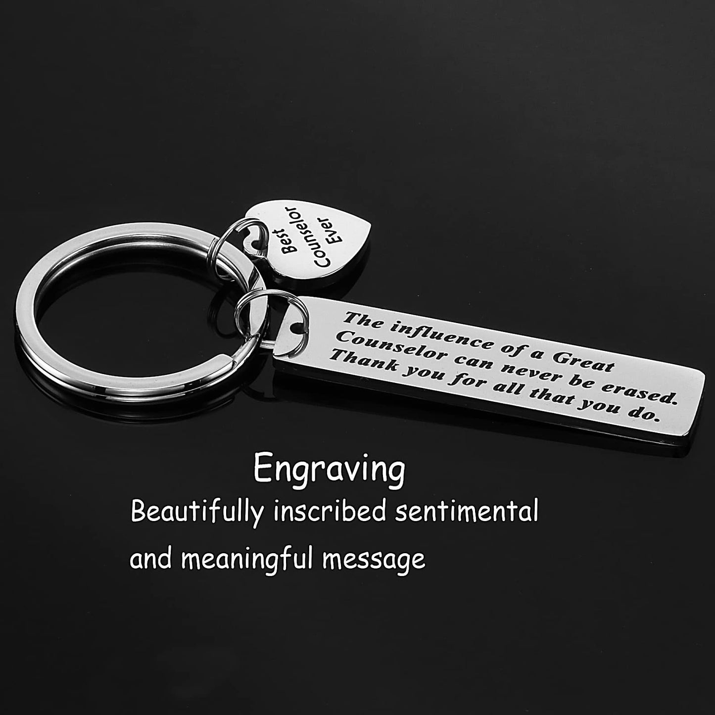 Kivosliviz Mental Health Counselor Gifts Keychain - Gift for School Counselor Key Chain