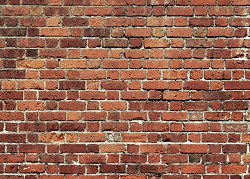 AIIKES 8x6FT Red Brick Wall Photography Backdrop Thin Vinyl Photo Backdrops Background Baby Birthday Party Wedding Graduation Home Decoration Photo Booth Studio Prop Banner 11-506 - size: 8x6ft