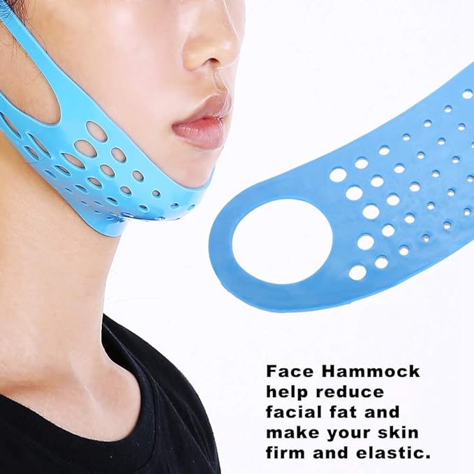 Face Sleeping Lifting Hammock Lips Trainer Smile Corrector Silicone Face Lifting Chin Belt Exercise Mouth Muscle Tightener Tightening Anti Wrinkle Tool