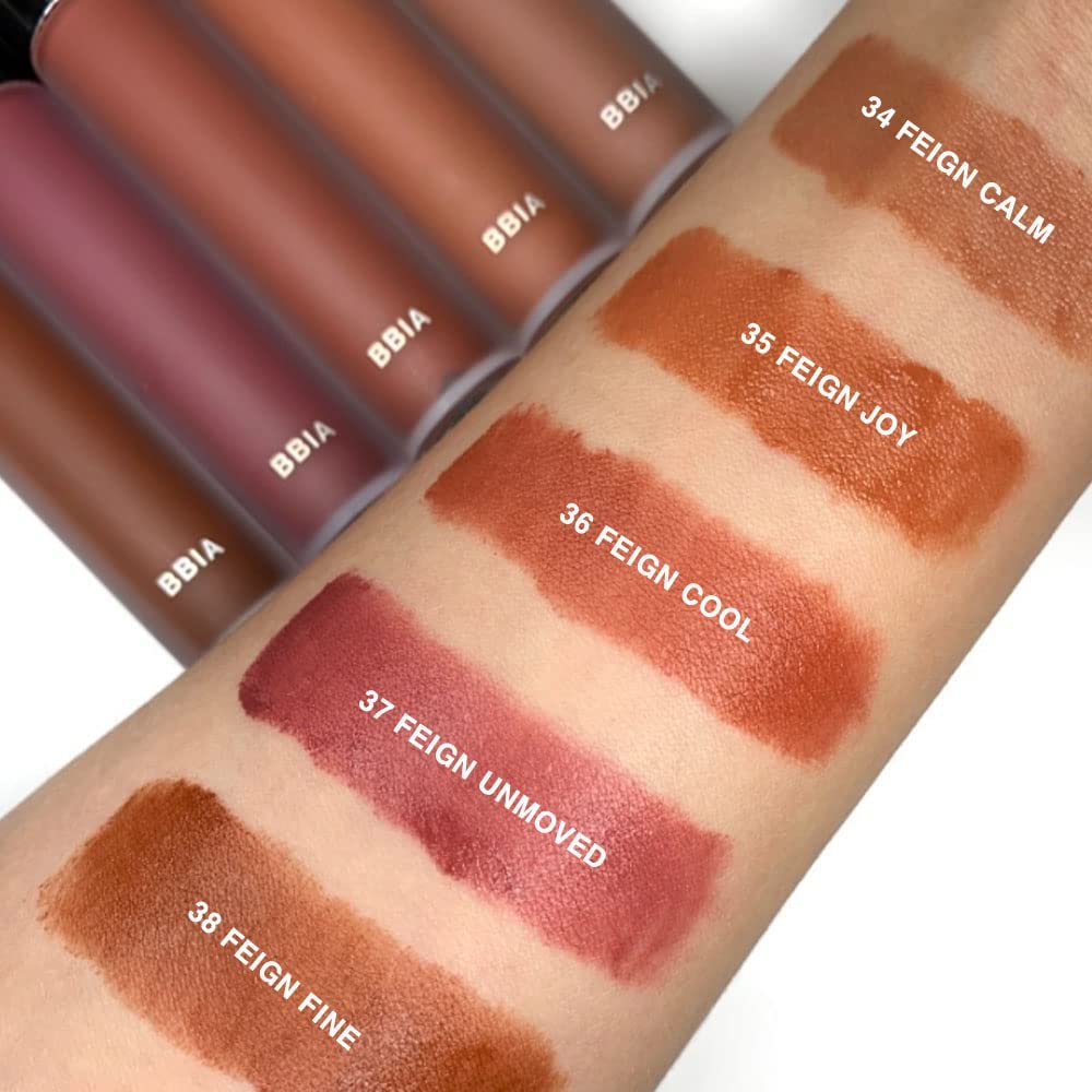 BBIA Last Velvet Tint - Soft & Creamy Matte Finish Lip Stain, Blur Effect with Velvety Texture, Long-Lasting, High Pigment, Lightweight, Non-Drying, Vegan, Korean Lip Makeup (V37 FEIGN UNMOVED)