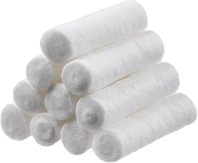 500 Dental Cotton Rolls, One Inch Nosebleed Plugs for Kids or Adults - Extra Absorbent Blood Clotting, Dental Cotton Rolls (500 Count)