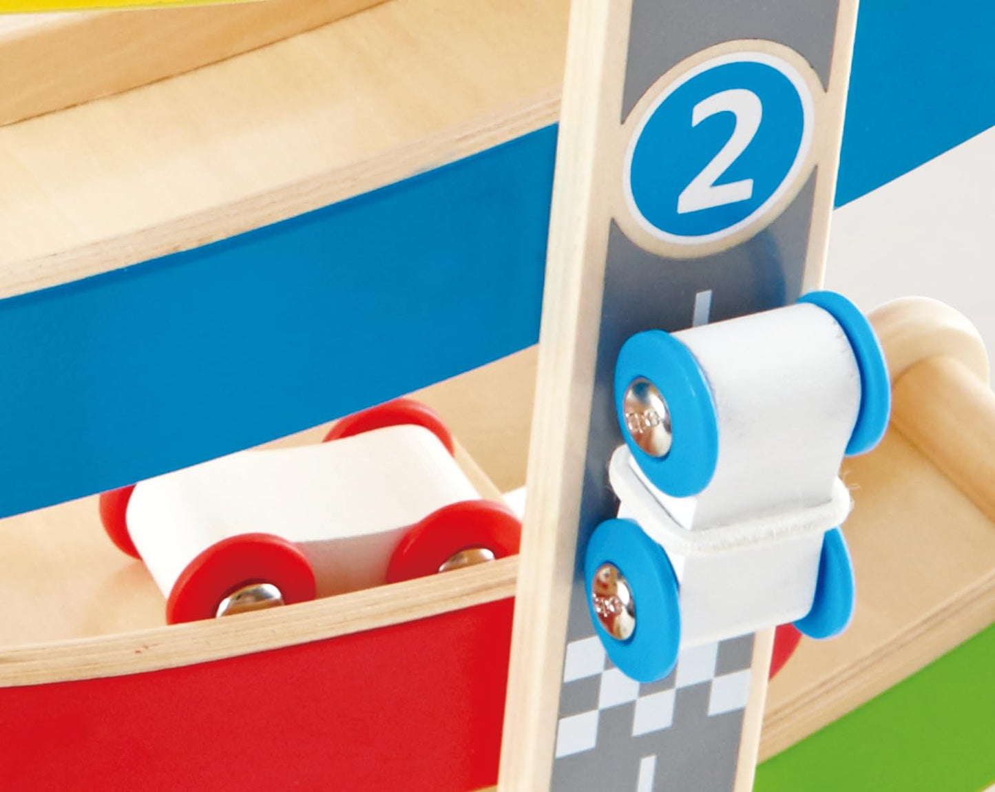 Hape Oddler Toys for 1 2 Year Old Boy & Girl Gifts Wooden Race Track Car Ramp Racer with 4 Mini Cars