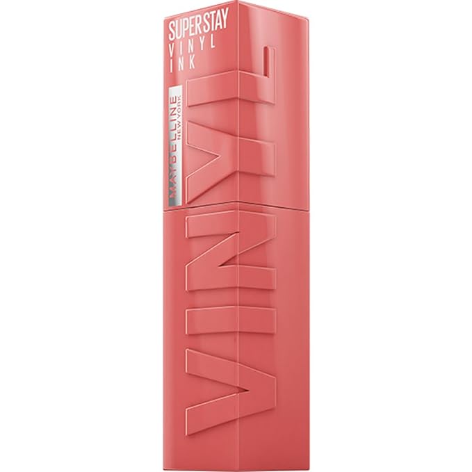 MAYBELLINE Super Stay Vinyl Ink Longwear No-Budge Liquid Lipcolor Makeup, Royal Deep Wine Red and Charmed Pink, 0.14 fl oz, 1 Count