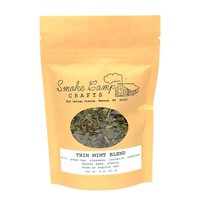 Smoke Camp Crafts Herbal Tea Blend - Thin Mint Blend, 3/4 oz (21 g) - Dieter's Tea