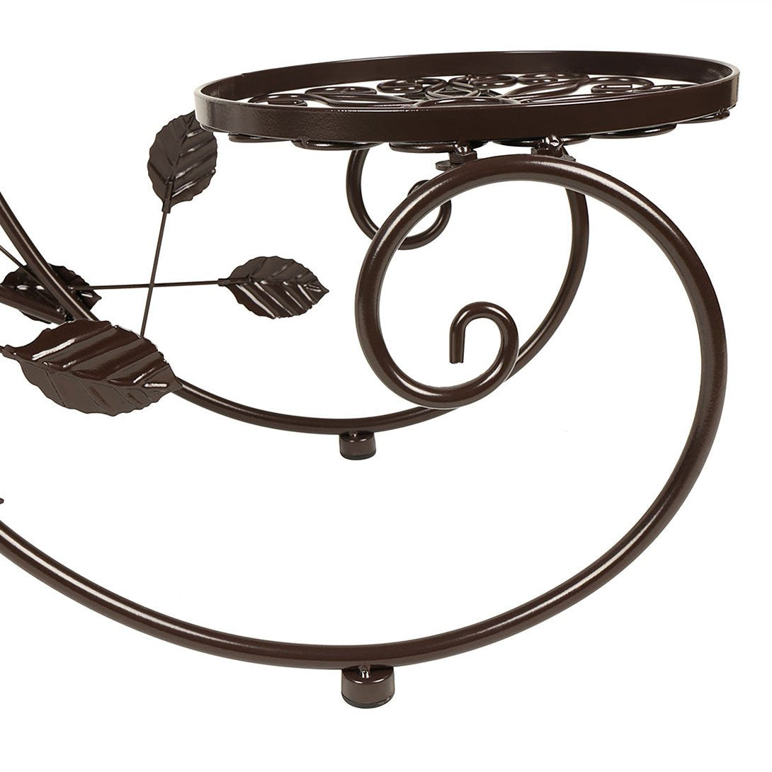 Windpost 3-Tiered Plant and Flower Stand Plant Flower Pot Rack with Classic Design,Bronze