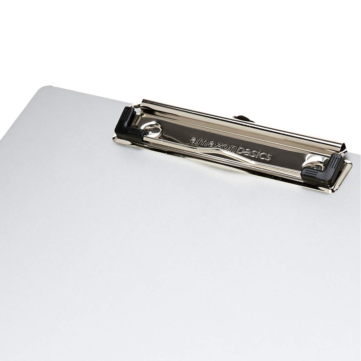 Amazon Basics Aluminum Clipboard, Letter Size, Office Supplies, 2-Pack, Silver