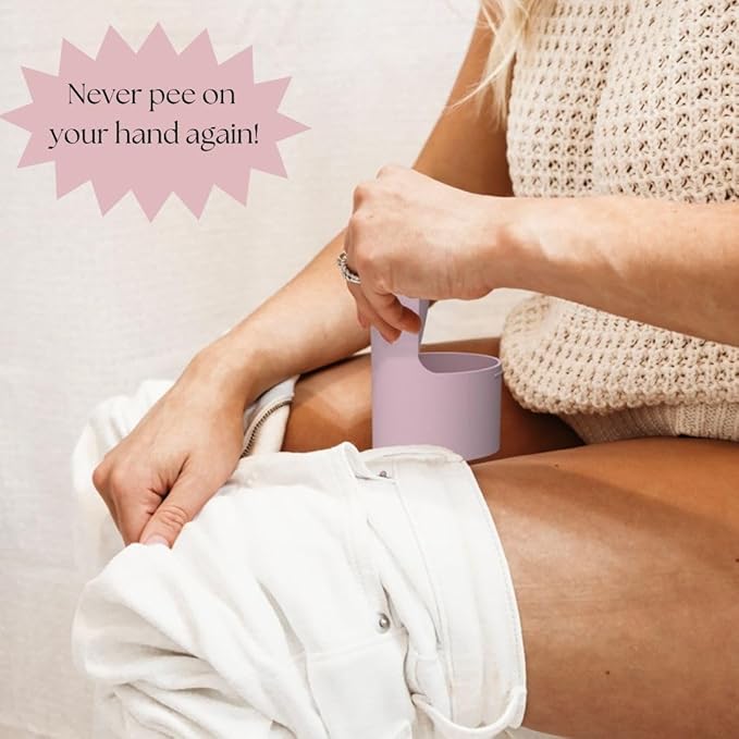 kozēpee Fertility No-Mess Ergonomic Pee Cup, Reusable Urine Cup for Ovulation, Pregnancy, & Home Fertility Tests, Easy to Use & Clean