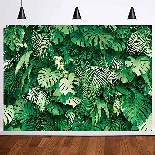 8X6FT Jungle Palm Wildlife Park Plant Photo Photography Background Outdoor Friends Party Tropical Backdrop Family Party Baby Shower Banner Prop Photo - size: 8X6FT