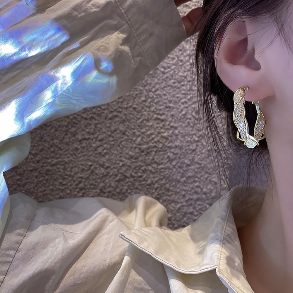 Lymphatic Activity Hoop Earrings, Lymphvity Germanium Earrings, Acupressure Slimming Earrings, Hoops Earrings, Lymphvity Germanium Earrings Lymphatic Drainage Earrings (Gold+Silver)