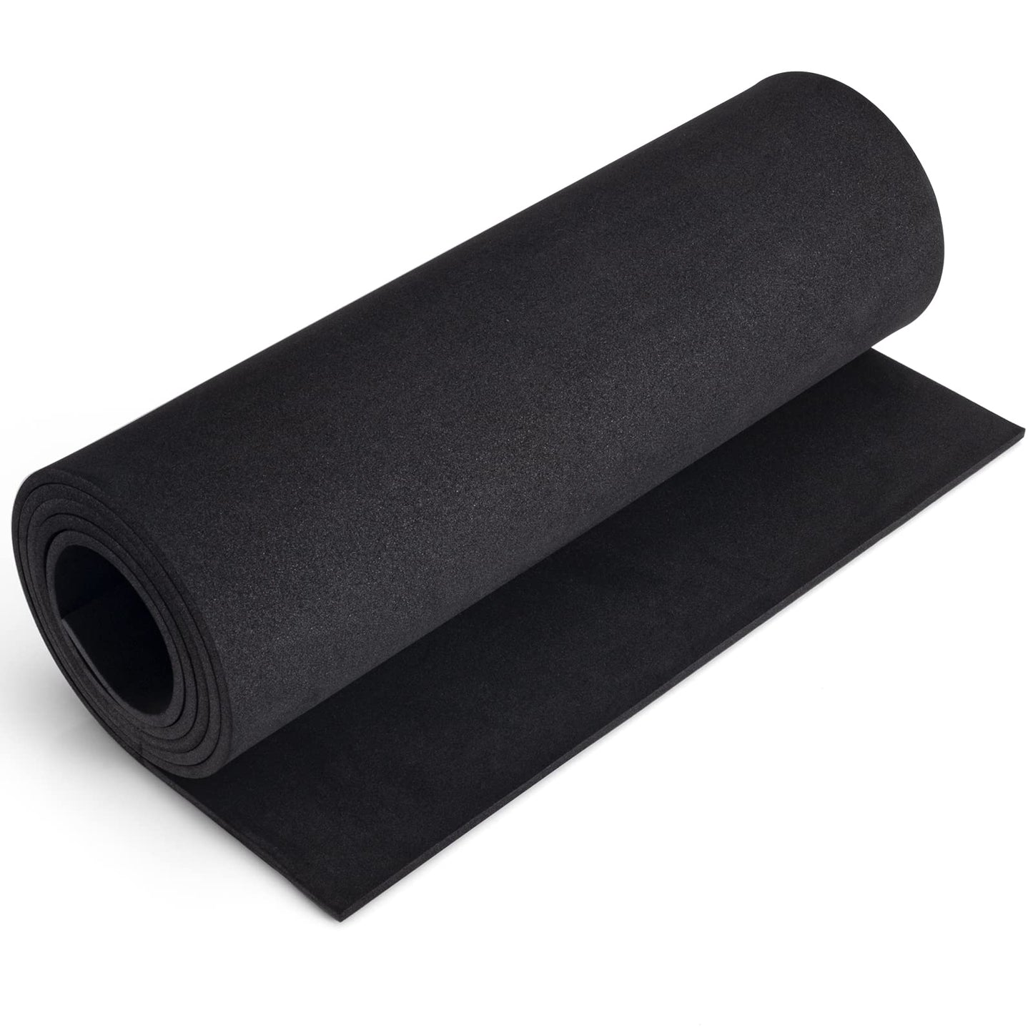 Black Foam Sheets Roll, Premium Large EVA Foam Sheet 13.9" x 59",5mm Thick, Density 86kg/m3 for Halloween Cosplay Costume, Crafts, DIY Projects by MEARCOOH
