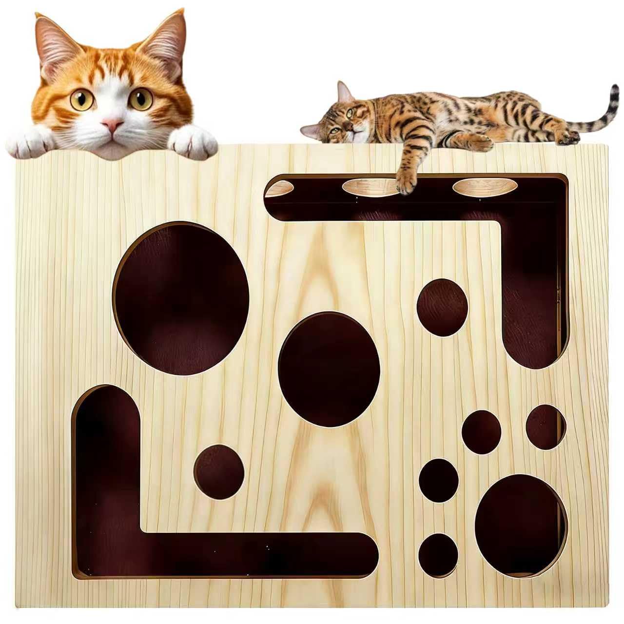 2026 New Cat Scratch Puzzle Enrichment Box, Cat Nail File Box with Sandpaper Inside, Toy Gift for a Cats that Hates Having Its Nails Trimmed, Stress-Free Alternative to Trimming Nails