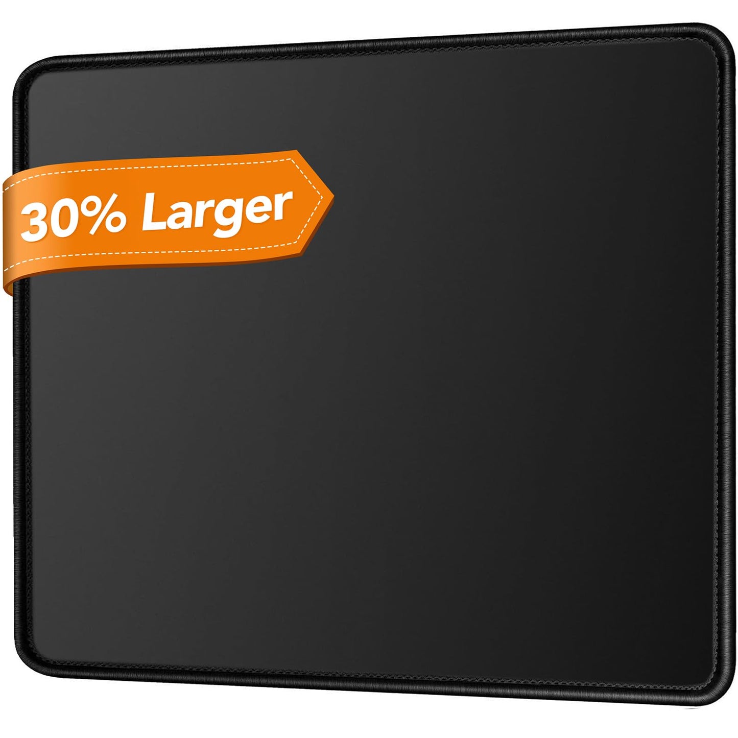 Mouse Pad 11 x 8.7 in, Smooth & Stable Mousepad with Stitched Edges and Non-Slip Base, Smooth Cloth Surface Computer Black Mouse Pad. Clean Desk Essential for Work, Study & Home Office